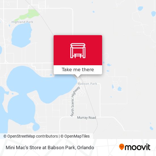 Mapa de Mini Mac's Store at Babson Park