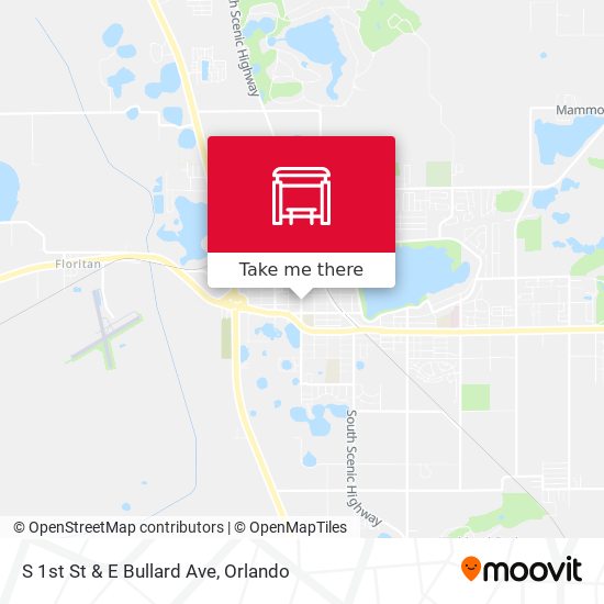 Mapa de S 1st St & E Bullard Ave