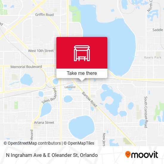 N Ingraham Ave & E Oleander St map