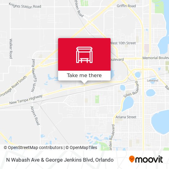 Mapa de N Wabash Ave & George Jenkins Blvd