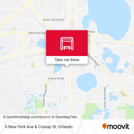 S New York Ave & Cresap St map