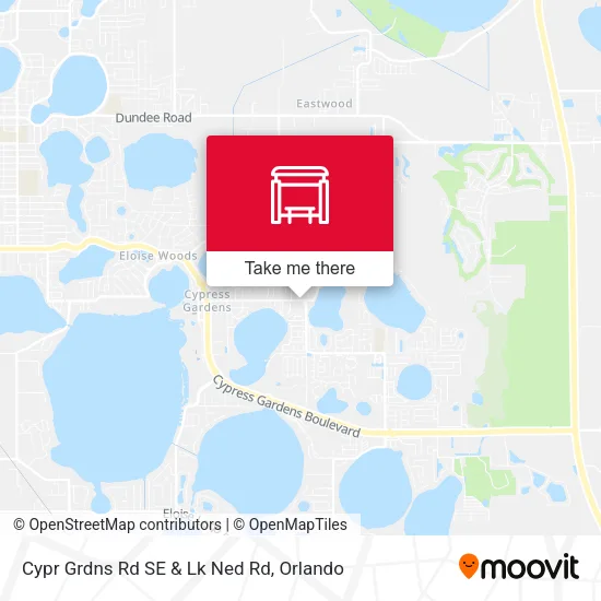 Cypr Grdns Rd SE & Lk Ned Rd map