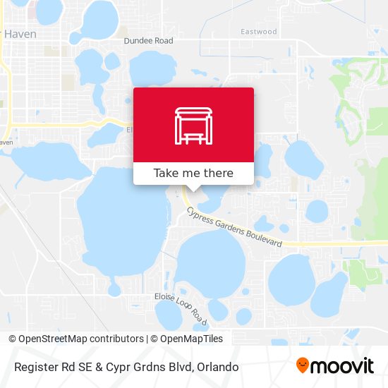 Mapa de Register Rd SE & Cypr Grdns Blvd