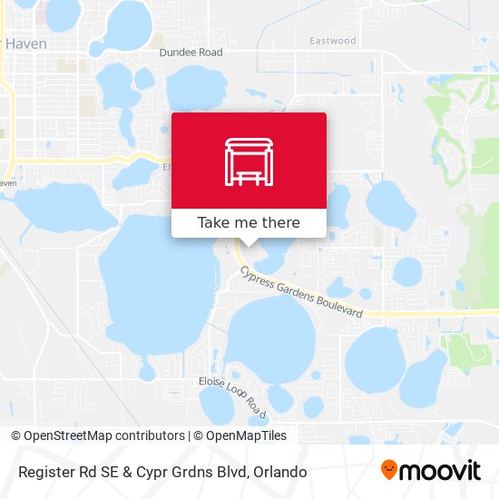 Register Rd SE & Cypr Grdns Blvd map