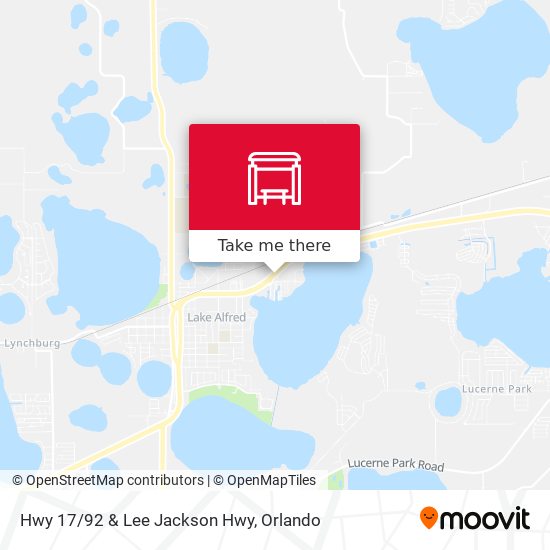 Hwy 17/92 & Lee Jackson Hwy map