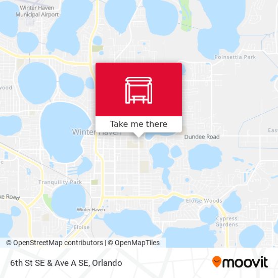 Mapa de 6th St SE & Ave A SE
