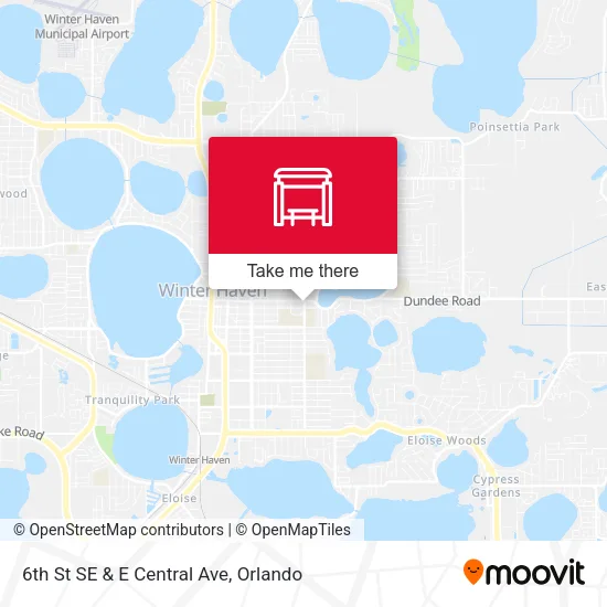6th St SE & E Central Ave map