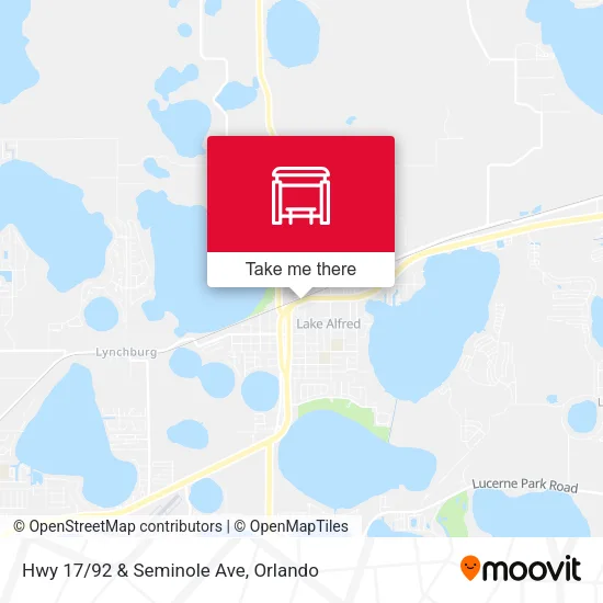 Hwy 17/92 & Seminole Ave map
