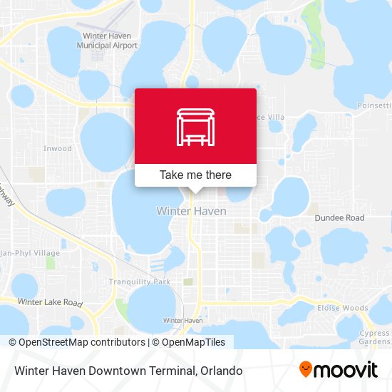 Winter Haven Downtown Terminal map