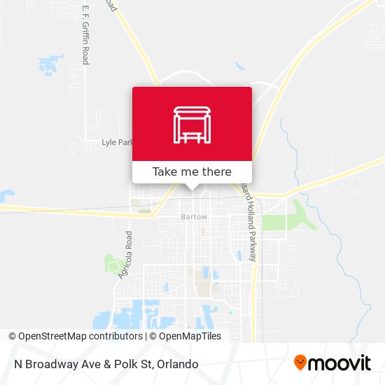 Mapa de N Broadway Ave & Polk St