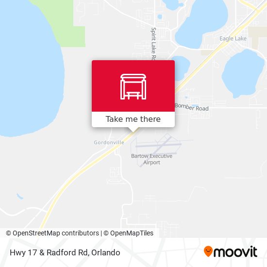 Hwy 17 & Radford Rd map
