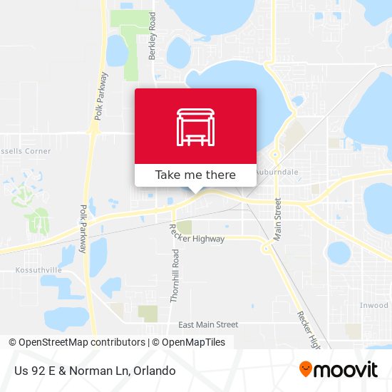 Mapa de Us 92 E & Norman Ln