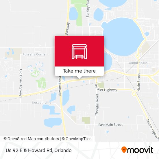 Us 92 E & Howard Rd map