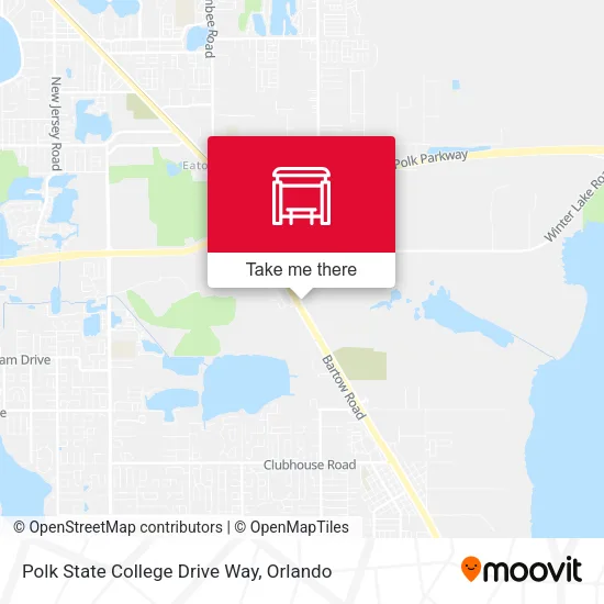 Polk State College Drive Way map