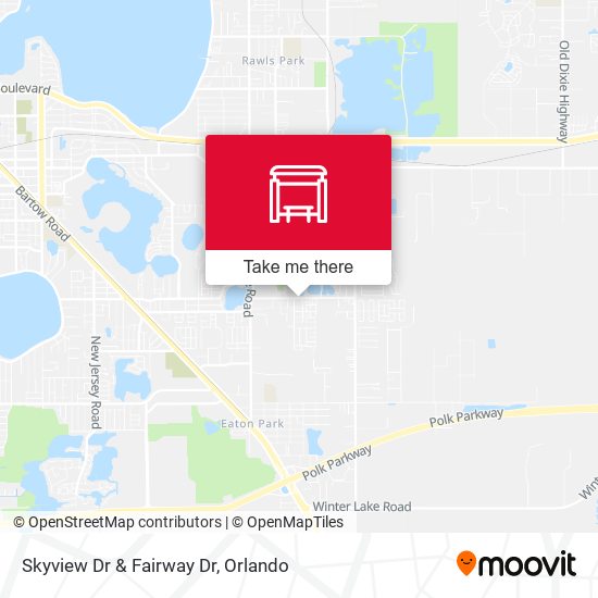 Skyview Dr & Fairway Dr map