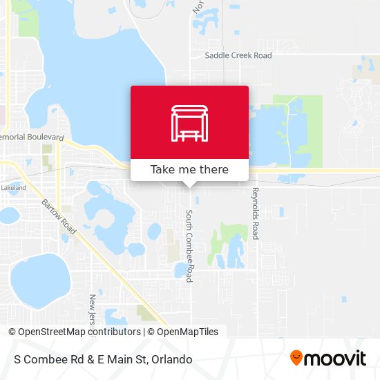 S Combee Rd & E Main St map