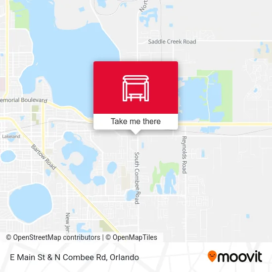 E Main St & N Combee Rd map