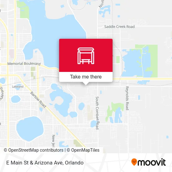 E Main St & Arizona Ave map