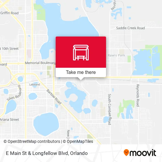 E Main St & Longfellow Blvd map