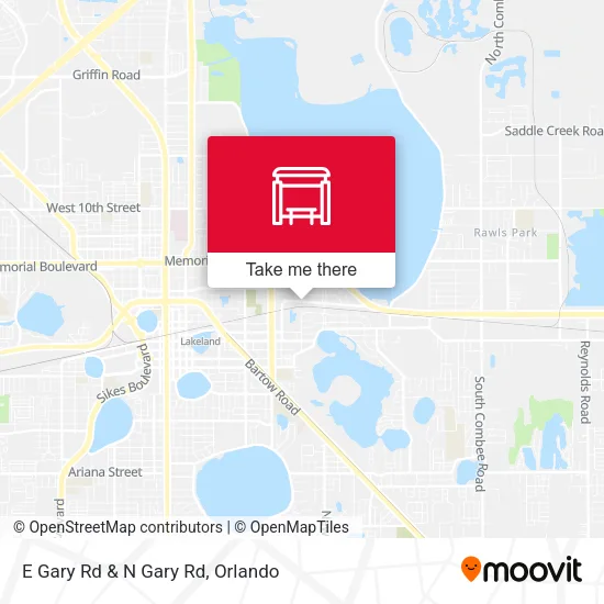 E Gary Rd & N Gary Rd map