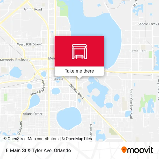 E Main St & Tyler Ave map
