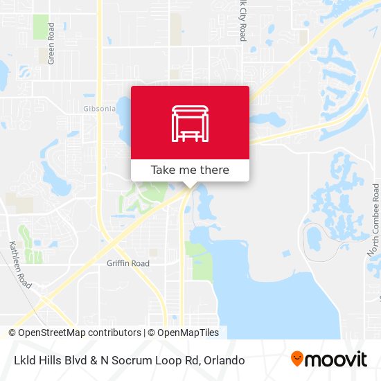 Lkld Hills Blvd & N Socrum Loop Rd map