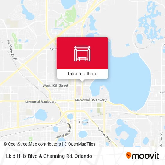 Lkld Hills Blvd & Channing Rd map