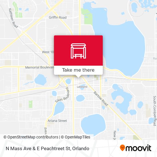 Mapa de N Mass Ave & E Peachtreet St