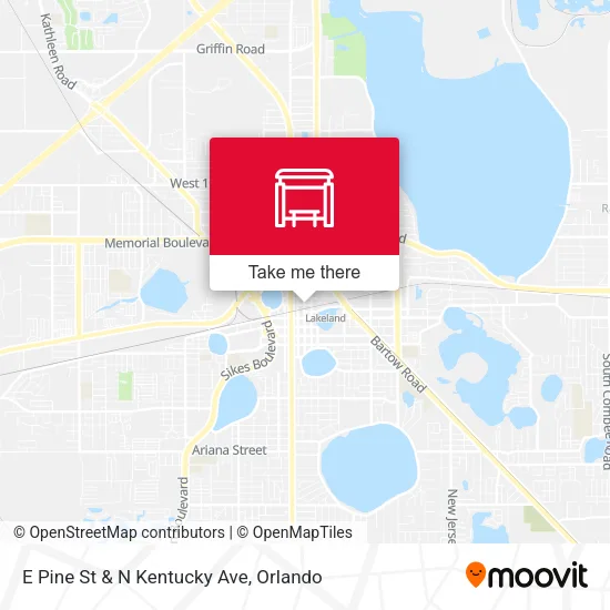 Mapa de E Pine St & N Kentucky Ave