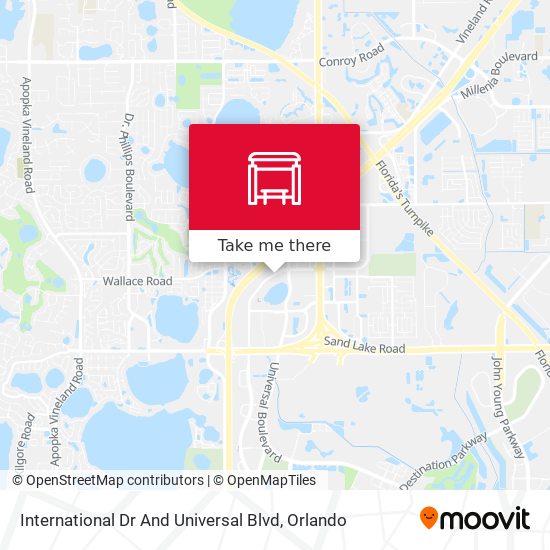 International Dr And Universal Blvd map