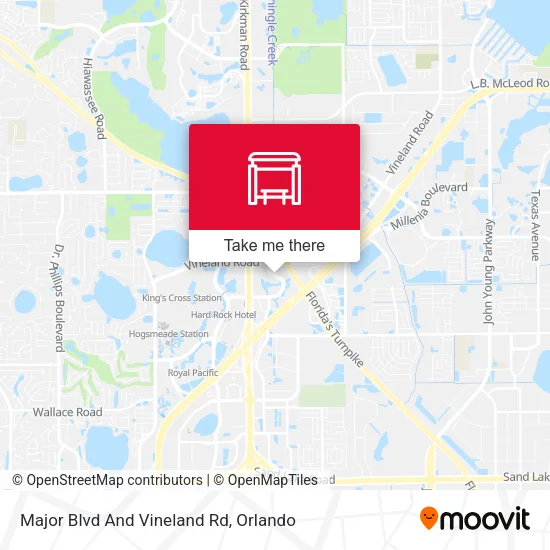 Mapa de Major Blvd And Vineland Rd