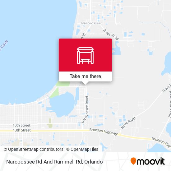 Narcoossee Rd And Rummell Rd map