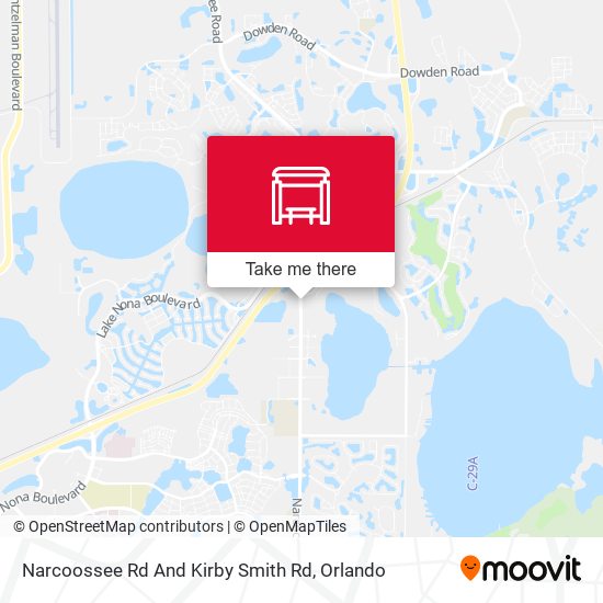 Narcoossee Rd And Kirby Smith Rd map