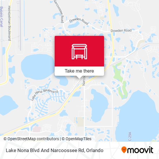 Mapa de Lake Nona Blvd And Narcoossee Rd
