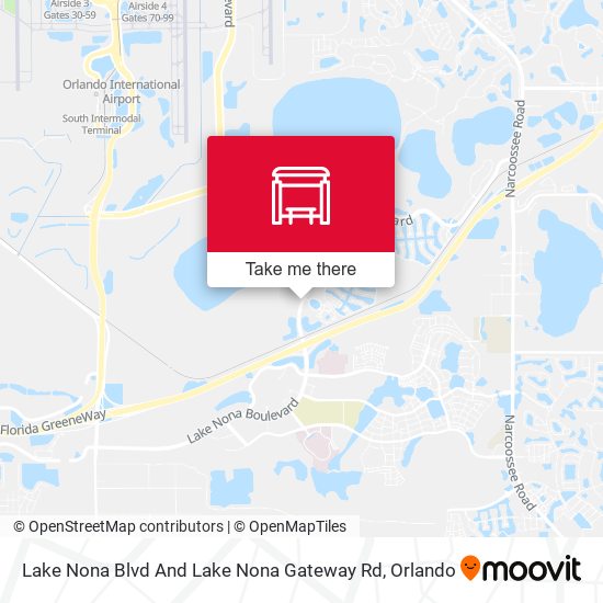 Mapa de Lake Nona Blvd And Lake Nona Gateway Rd