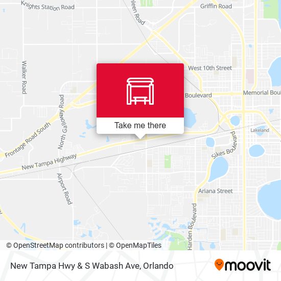 New Tampa Hwy & S Wabash Ave map