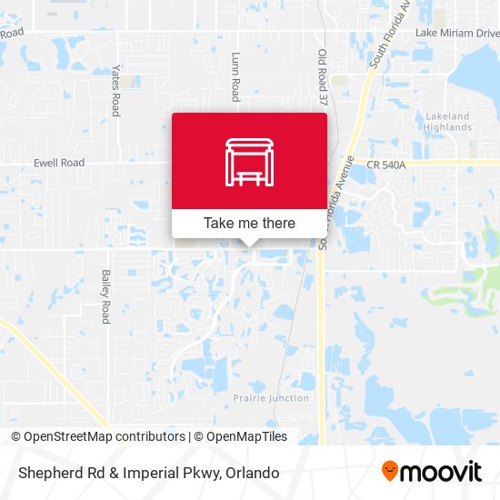 Shepherd Rd & Imperial Pkwy map