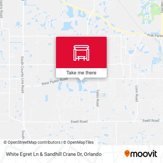 White Egret Ln & Sandhill Crane Dr map