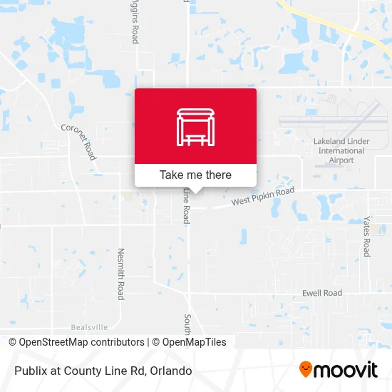 Publix at County Line Rd map