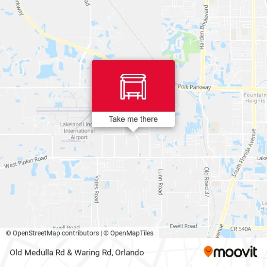 Old Medulla Rd & Waring Rd map