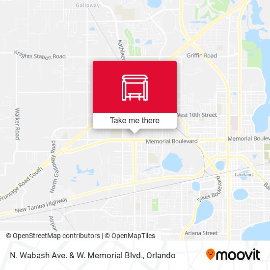 Mapa de N. Wabash Ave. & W. Memorial Blvd.