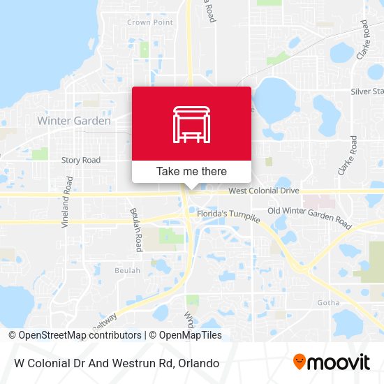 W Colonial Dr And Westrun Rd map