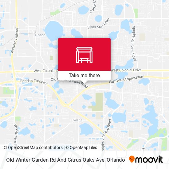 Old Winter Garden Rd And Citrus Oaks Ave map