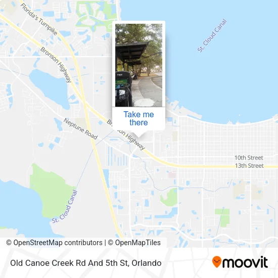 Mapa de Old Canoe Creek Rd And 5th St