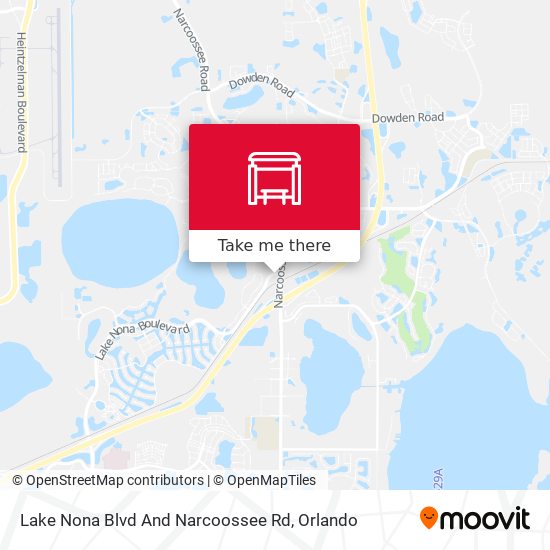 Mapa de Lake Nona Blvd And Narcoossee Rd