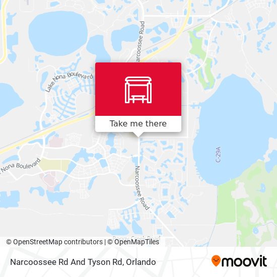 Narcoossee Rd And Tyson Rd map