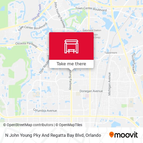 N John Young Pky And Regatta Bay Blvd map