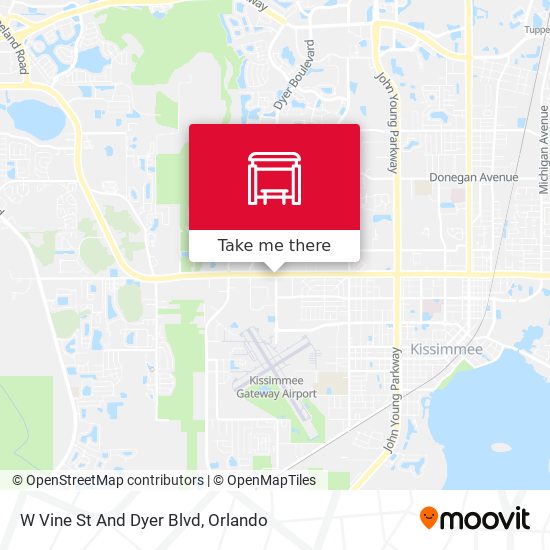 Mapa de W Vine St And Dyer Blvd