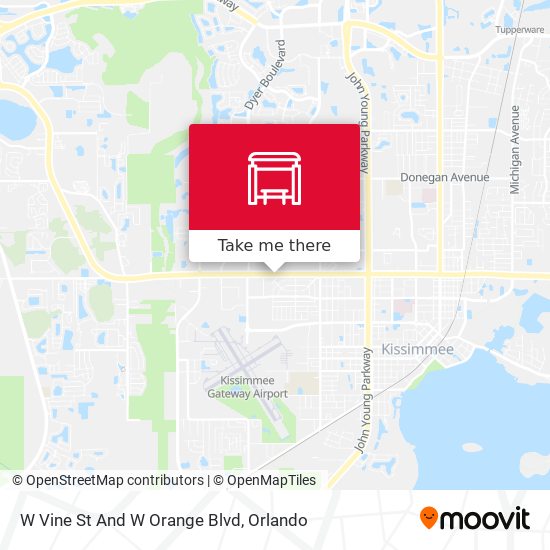 W Vine St And W Orange Blvd map