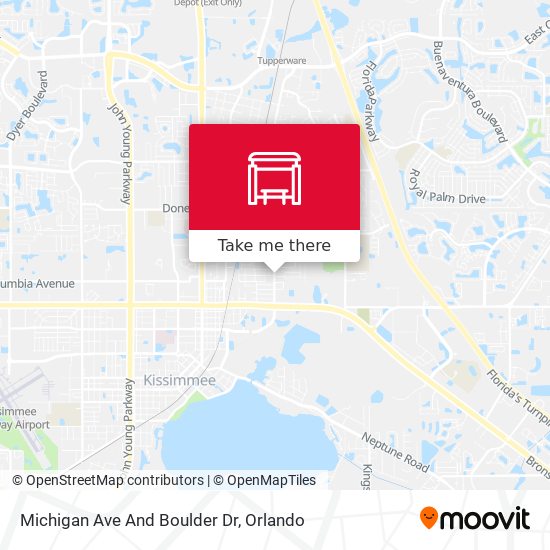 Michigan Ave And Boulder Dr map